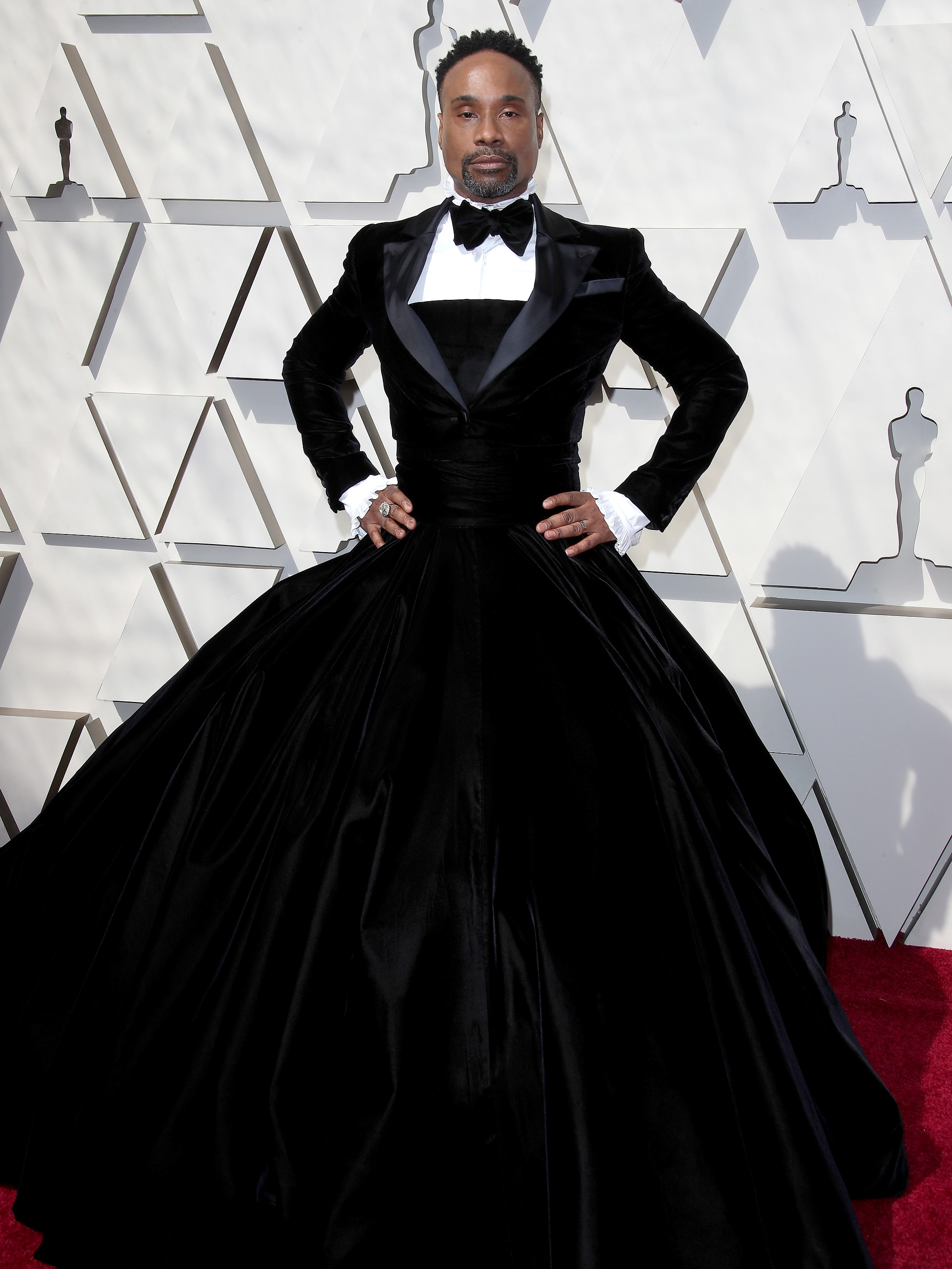 Billy Porter Oscar Tuxedo dress 2019