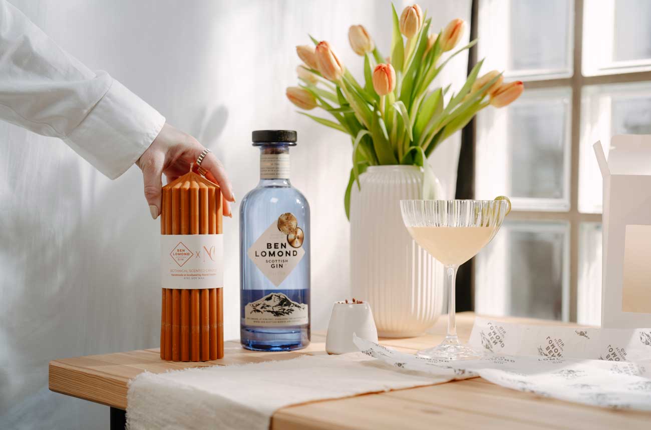 Ben Lomond Gin and Noord Candle Mother's Day