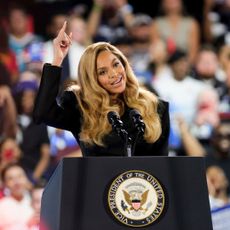 Beyoncé endorses Kamala Harris for President at a Houston rally in October 2024