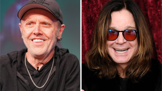 Lars Ulrich in 2025 and Ozzy Osbourne in 2014