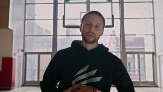 Stephen Curry in Mr. Throwback