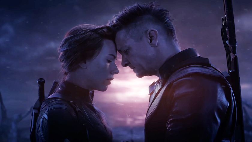 Black Widow and Hawkeye on Vormir in 2019&#039;s Avengers: End Game. 