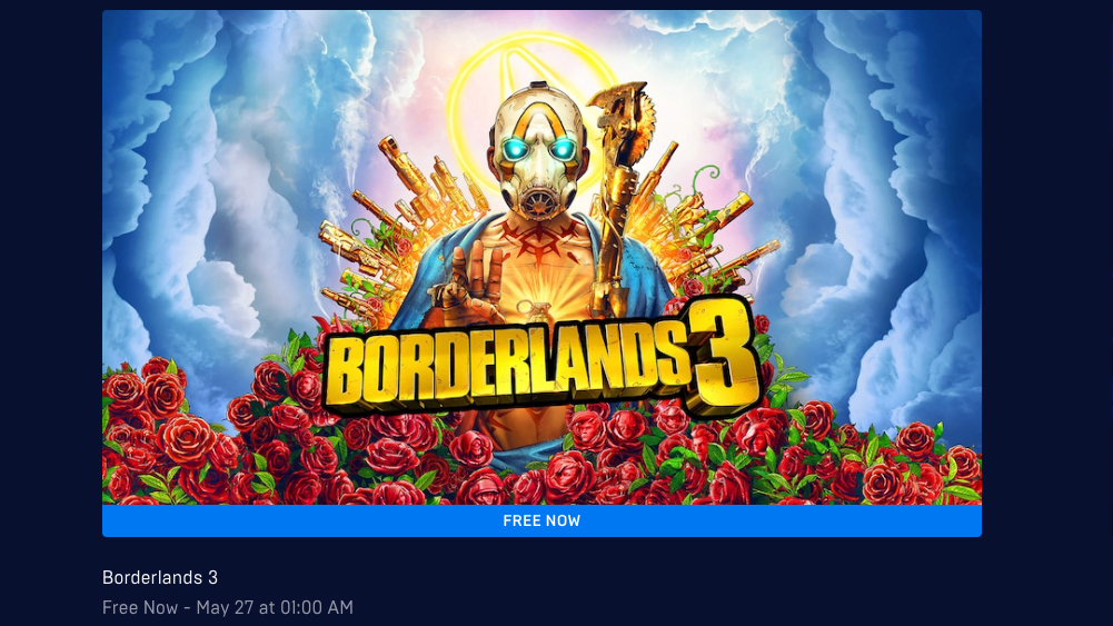 Borderlands 3 is currently free on the Epic Games Store