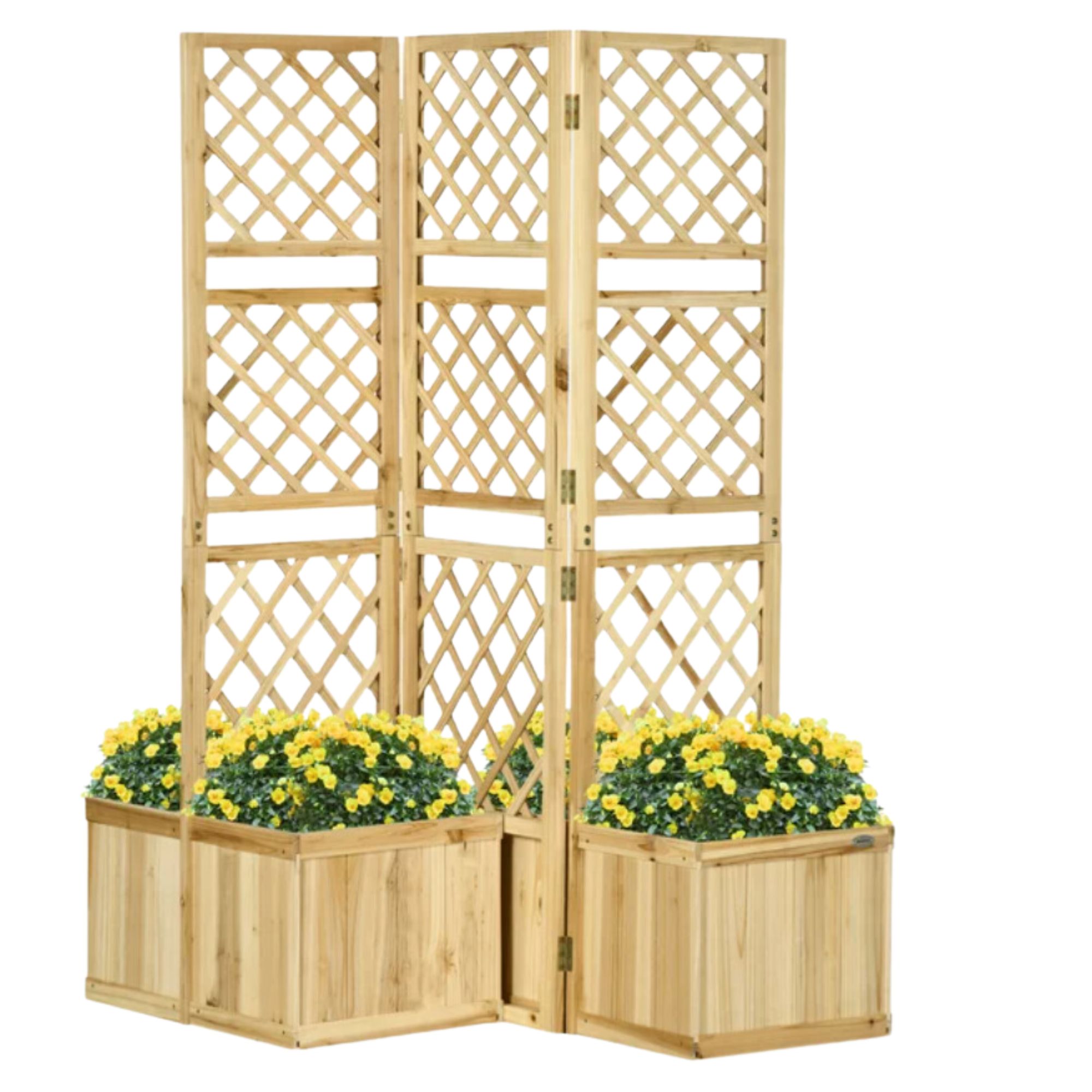 Outsunny Freestanding Outdoor Privacy Screen