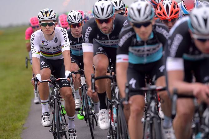 Etixx Quickstep on stage 1 of the Tour de San Luis