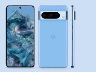 Google Pixel 8 Pro, front, back and side views