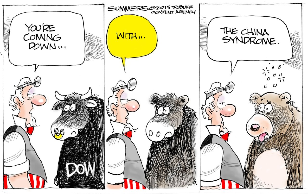 Editorial cartoon World China Stock Market