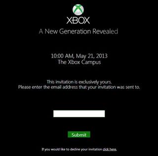 Next Xbox event invitation