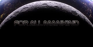 For All Mankind logo on the moon