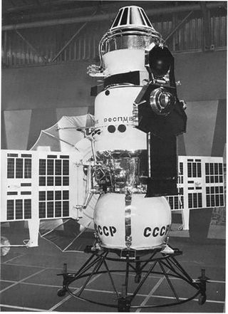 The USSR's first success at Venus, Venera 4. It was larger and more ambitious in scope than Mariner 2 or 5.