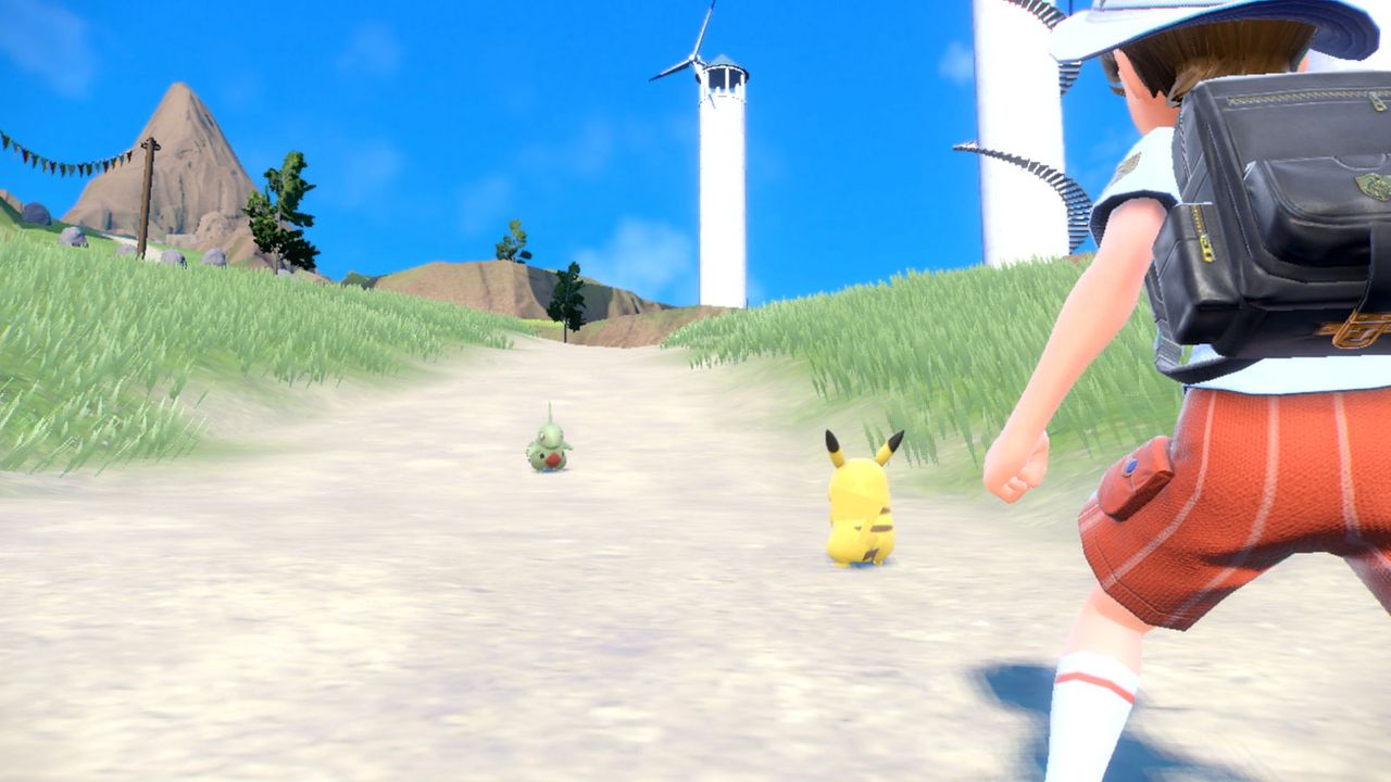 Official screeshots of environments from Pokemon Scarlet and Violet