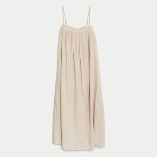 M&S Linen Rich Cami Midi Dress