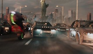 Ready Player One racing through New York for the Copper Key