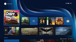 Xbox Series S Dashboard