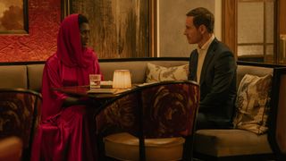 Jodie Turner-Smith and Michael Fassbender in The Agency