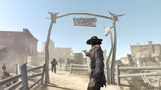 A shootout in Red Dead Revolver