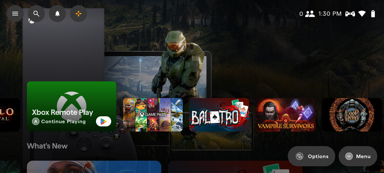 The Backbone app game aggregation layout.