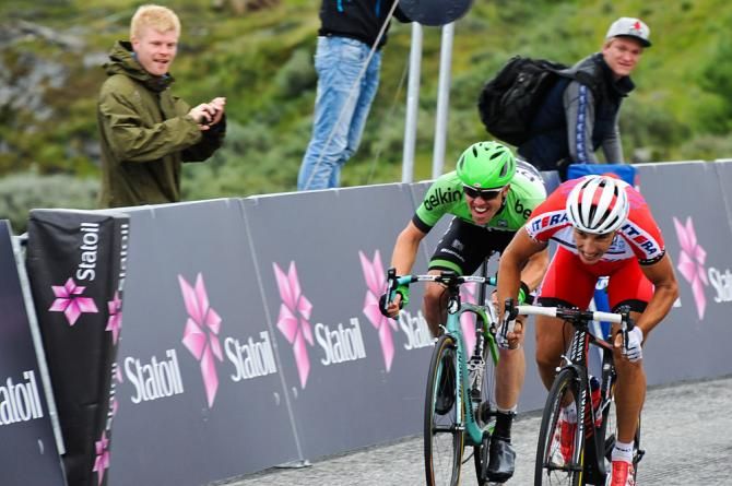 Simon Spilak sprints to a win
