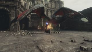 Dragon's Dogma 2 screenshot of the drake at Dragonsbreath Tower.