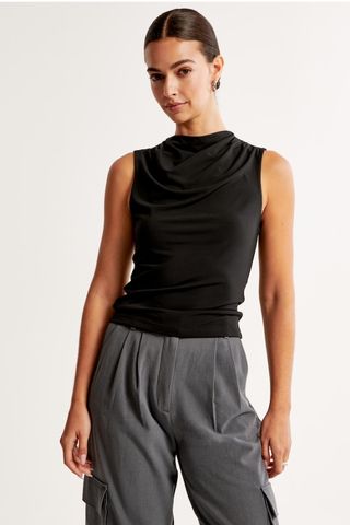 Abercrombie Tuckable Draped Shell Top