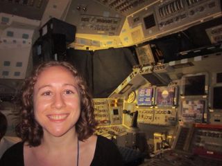 Clara Moskowitz in shuttle Discovery