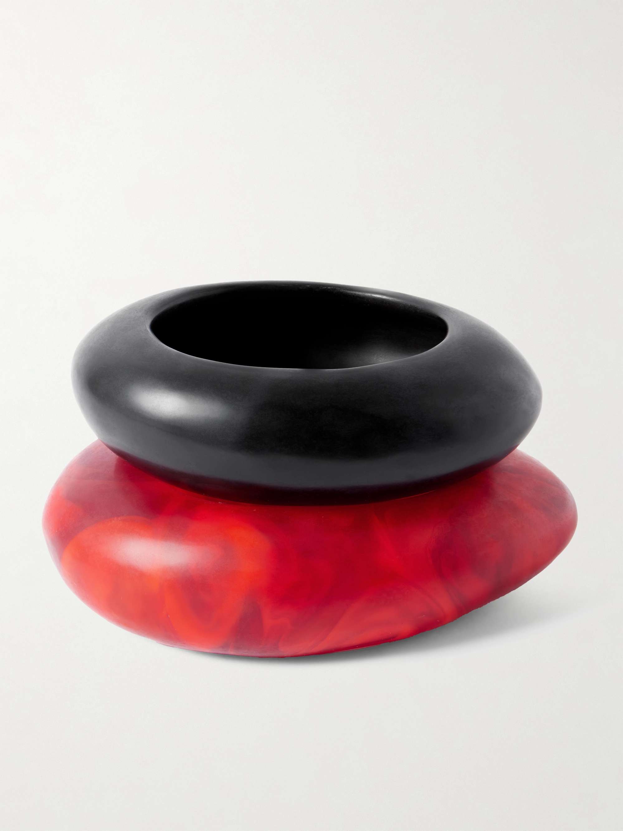 Rock Set of Two Resin Bangles