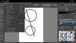 Screenshot of Krita, one of the best drawing apps for Android