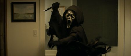 Ghostface wields a knife in Scream 7