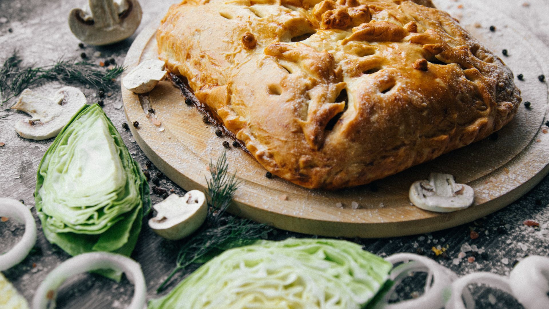 A homely pie, fresh from the oven