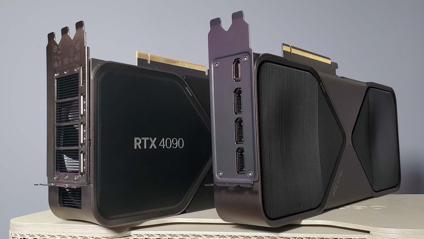 Nvidia RTX 5090 Founders Edition graphics card on different backgrounds