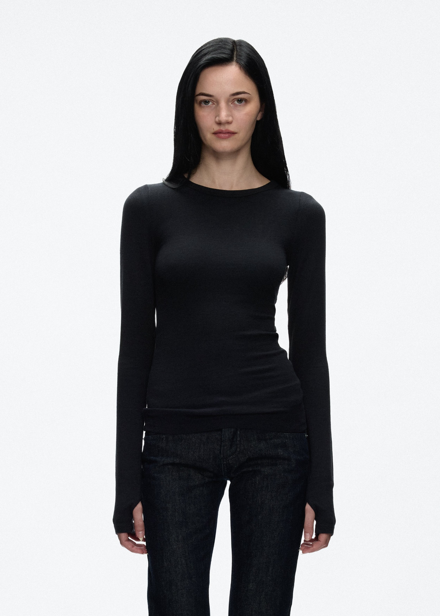 Angel Wool Long Sleeve in Black