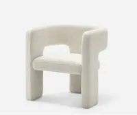 Paloma bouclé armchair in snow from Castlery
