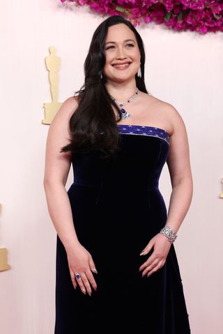 Lily Gladstone on the red carpet at the 2024 oscars