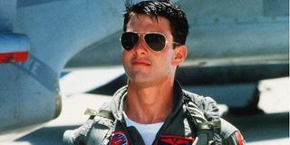 Top Gun Tom Cruise Maverick with his aviators