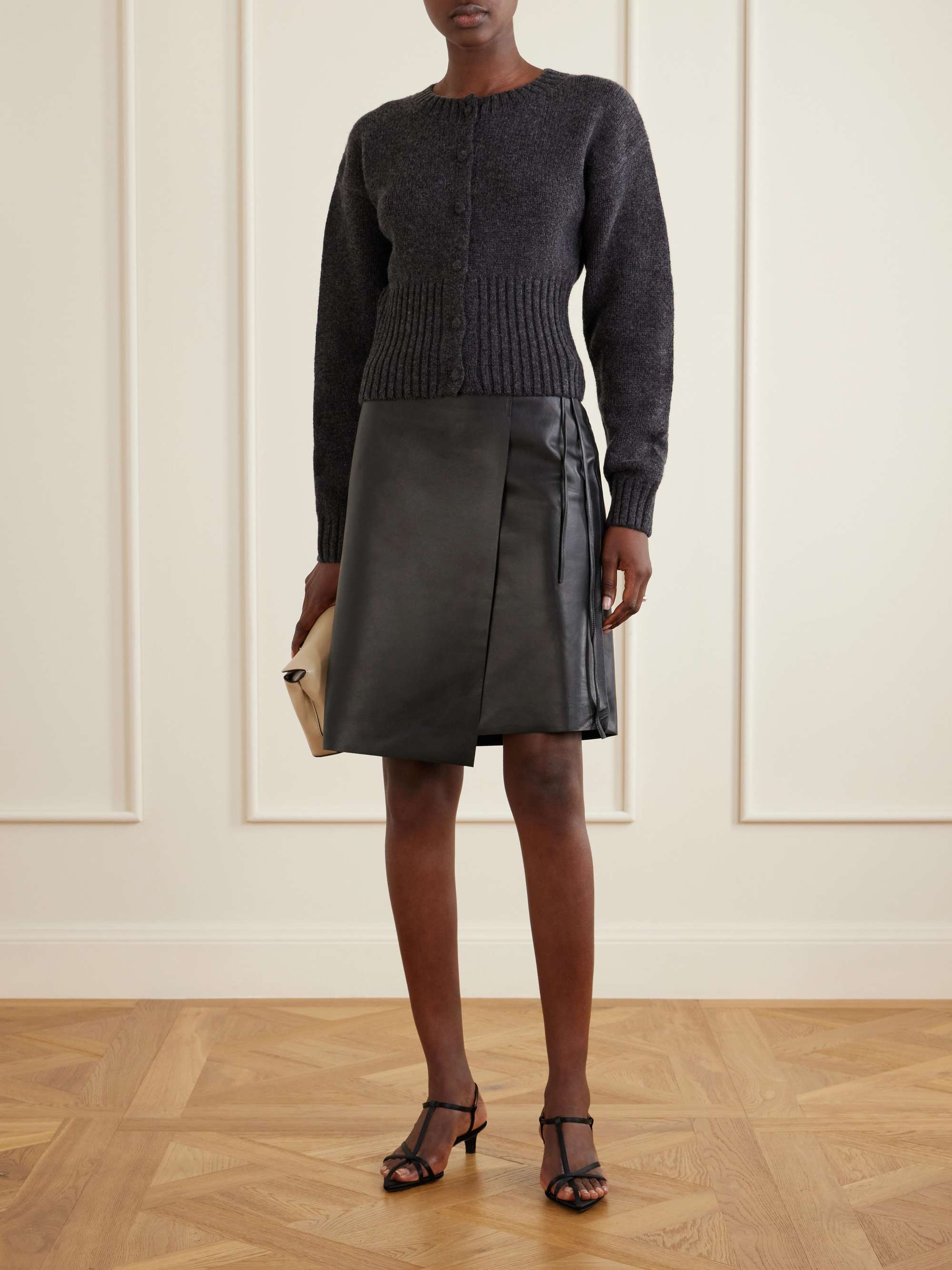 Cropped Wool Cardigan
