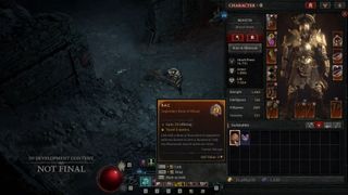 A screenshot of Diablo 4 Vessel of Hatred's runewords