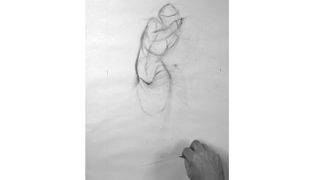 Charcoal figure drawing