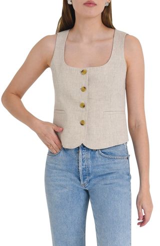 Gabriella Linen Vest