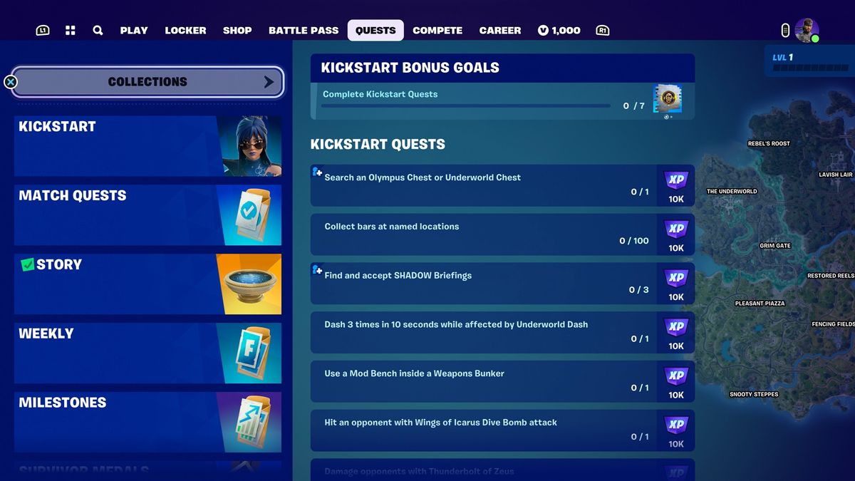 Fortnite Quests in Season 2 of Chapter 5