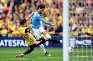 Silva scored the first of Manchester City's six goals as they beat Watford in the FA Cup final.