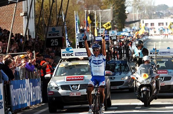 The Belgian took off and finished solo