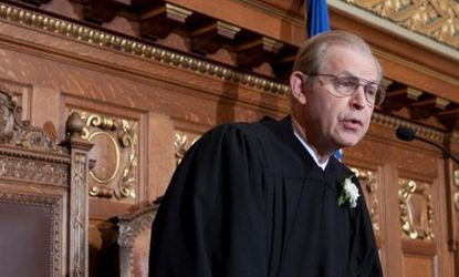 Wisconsin Supreme Court Justice David Prosser is being accused of putting fellow Justice Ann Walsh Bradley in a "chokehold."