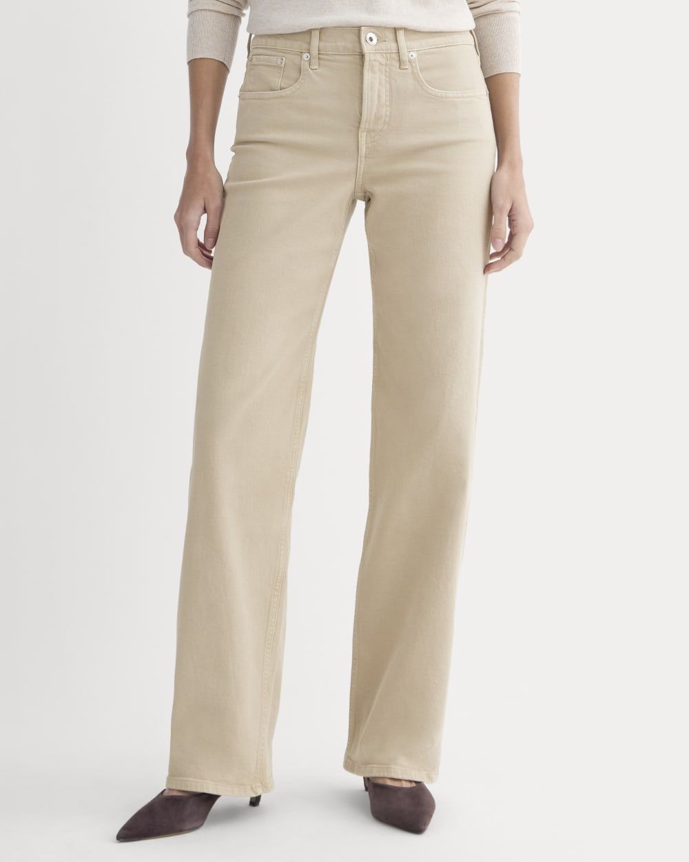 The Column Jean | Garment-Dyed Tan | 33" Inseam - 23