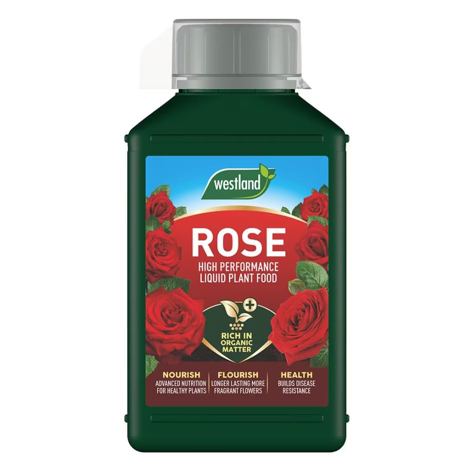 Westland Rose High Performance Liquid Plant Food 1l &amp;ndash; Easy to Use Boosts Flowering, Promotes Healthy Growth &amp;amp; Strong Roots, Ideal Fertilizer for Roses &amp;amp; Flowering Plants