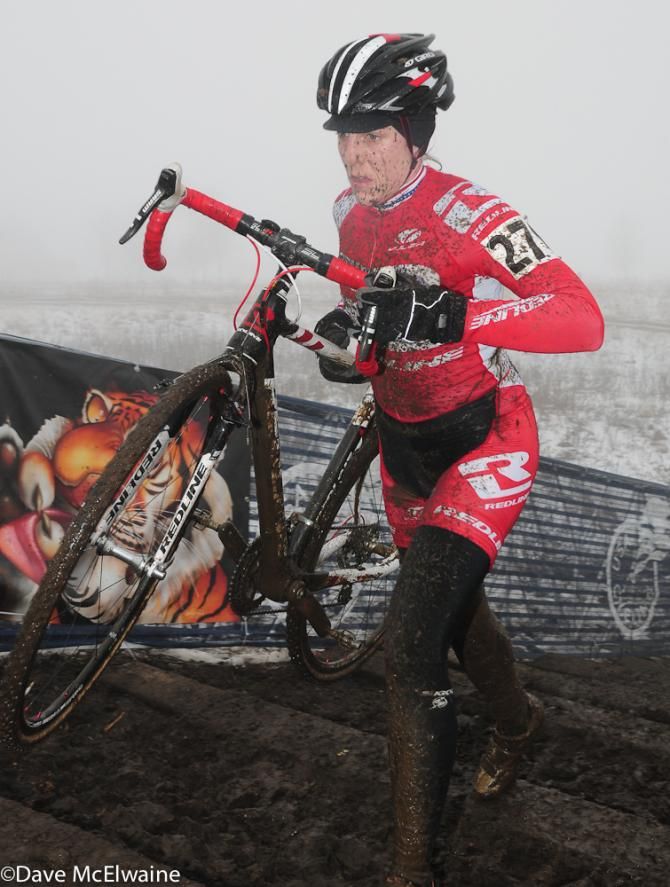 Kari Studley (Redline) alone on lap two