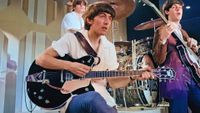 The Beatles rehearsing at the Deauville Hotel, Miami Beach, Florida for THE ED SULLIVAN SHOW. From left: Ringo Starr, George Harrison and Paul McCartney. Image dated February 16, 1964.