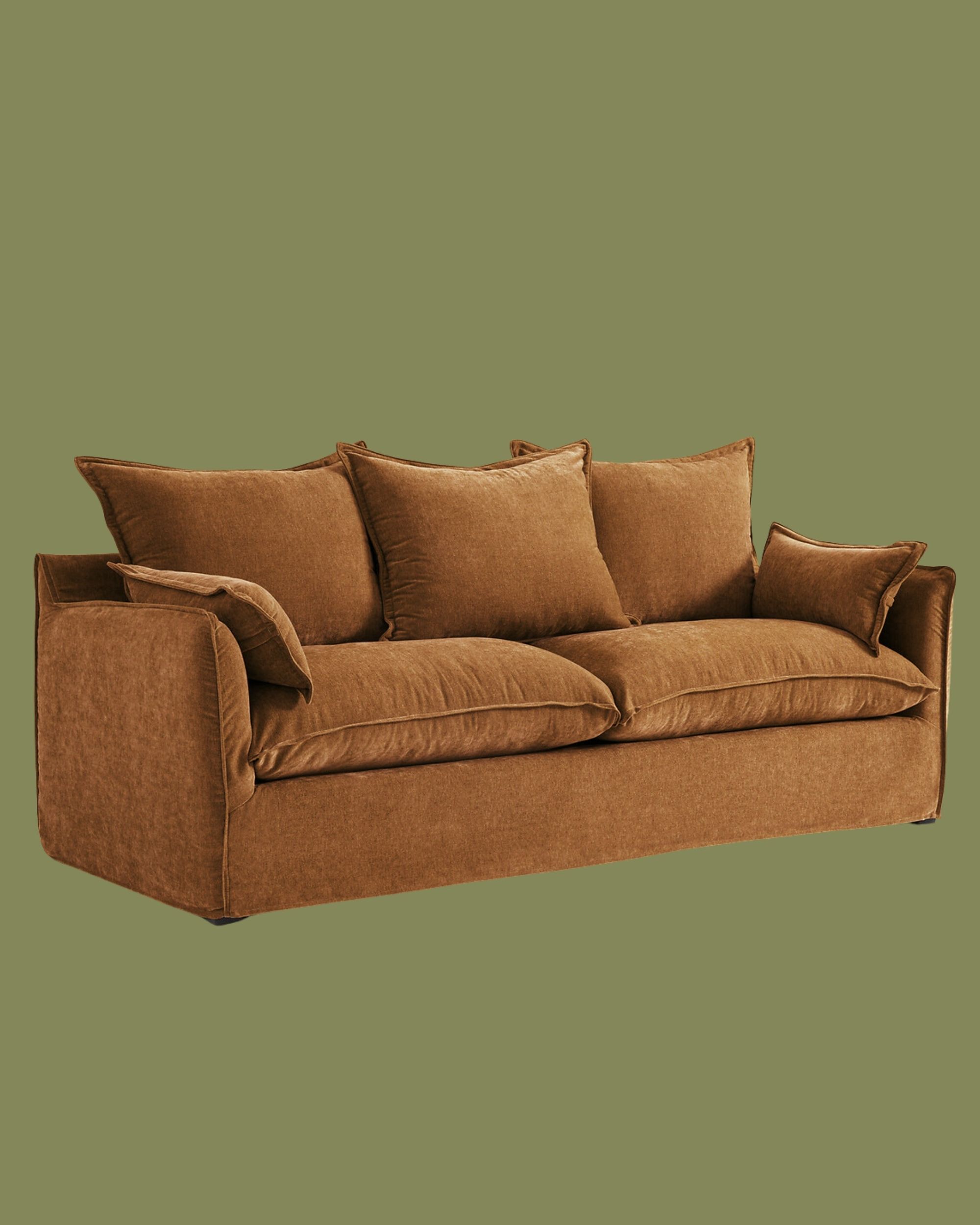 La Redoute , Odna Velvet-Touch 3-Seater Sofa