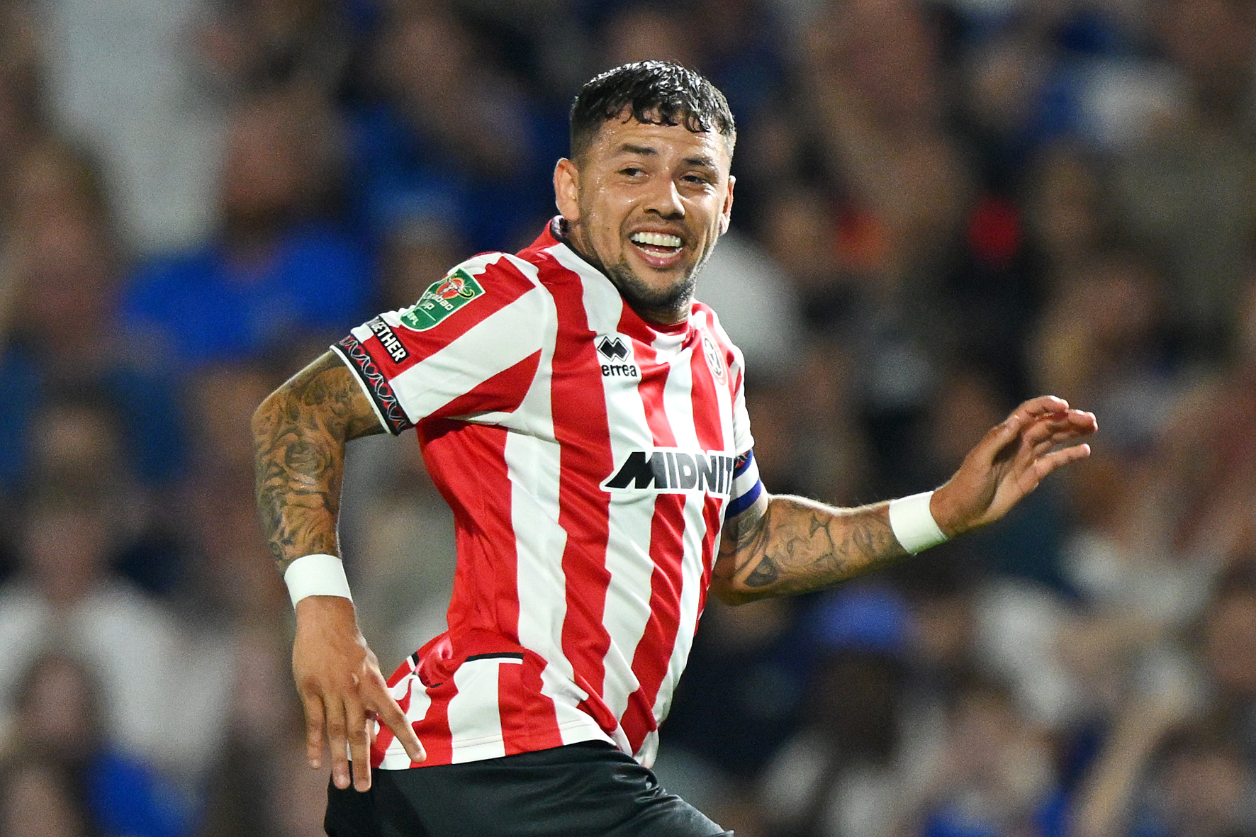 Gustavo Hamer in action for Sheffield United this season