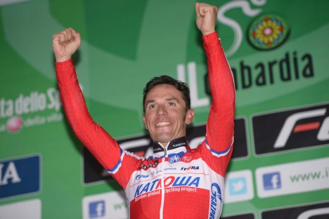 Joaquim Rodriguez (Katusha) take his second Lombardia title