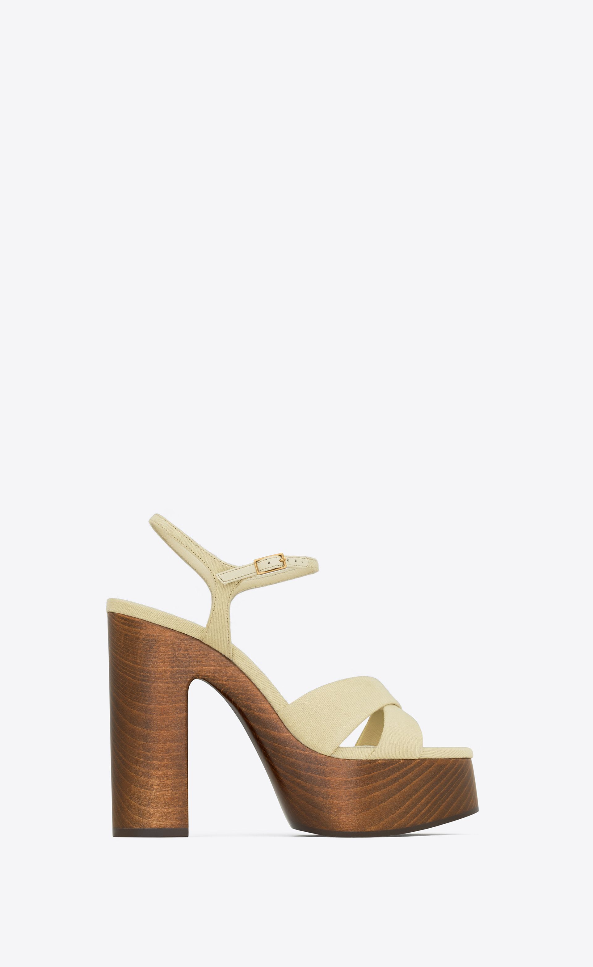 Bianca Platform Sandals in Canvas